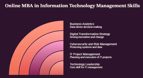 Skill you gain in online MBA in IT Management